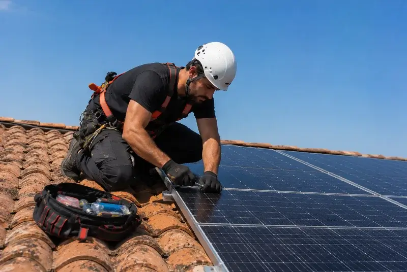 Maintenance et monitoring de panneaux solaires à Armendarits
